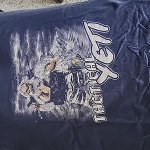 Men's XL Grunt Style Tshirt navy blue Tactical Yeti